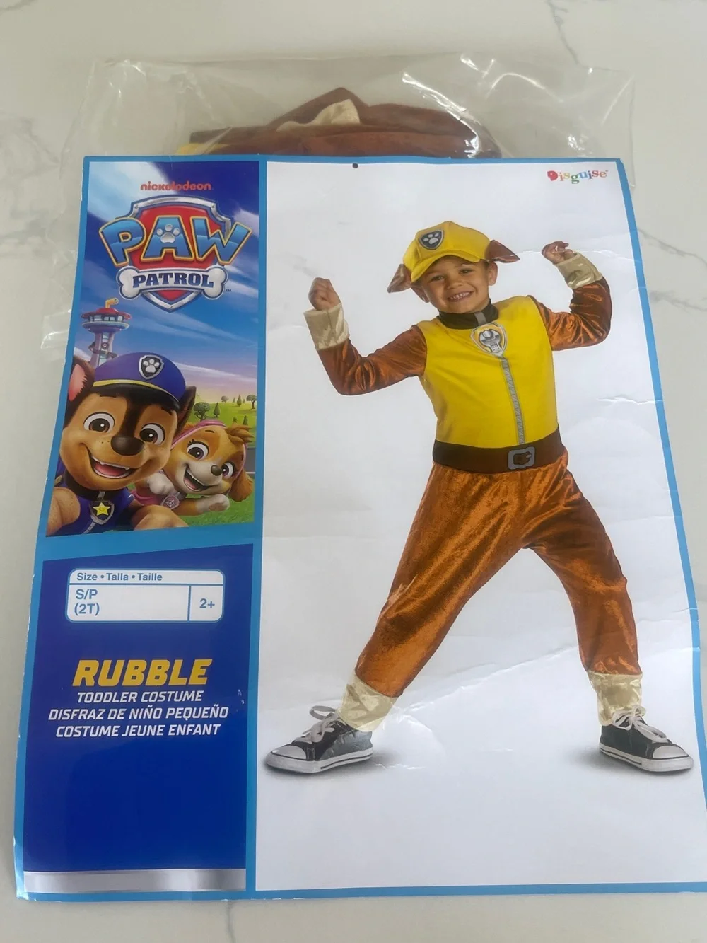 Paw Patrol Rubble Costume - Yellow & Brown